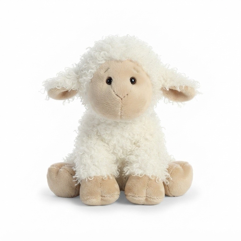 Ganz Webkinz Lamb Plush 8" White Stuffed Animal Soft Toy No Code HM201